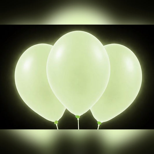 Ballons grün Neon – Glow-Effekt - 33 cm