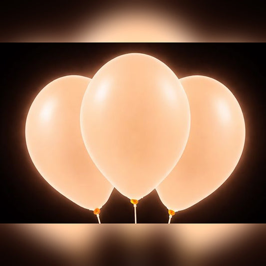 Ballons orange Neon – Glow-Effekt - 33 cm