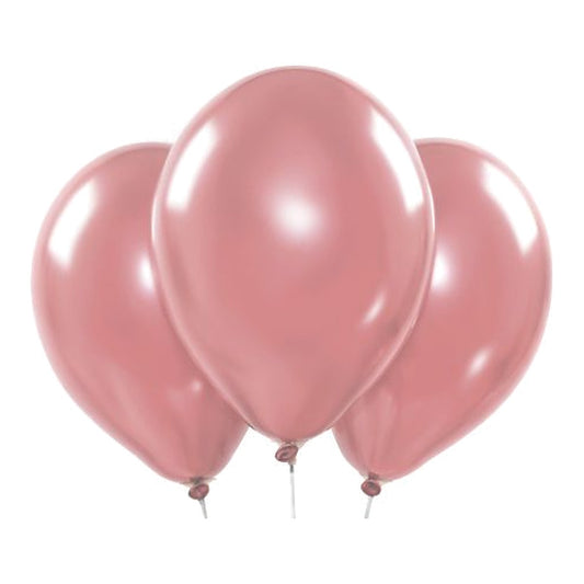 Ballons pink Chrome – Chrom-Glanz - 33 cm