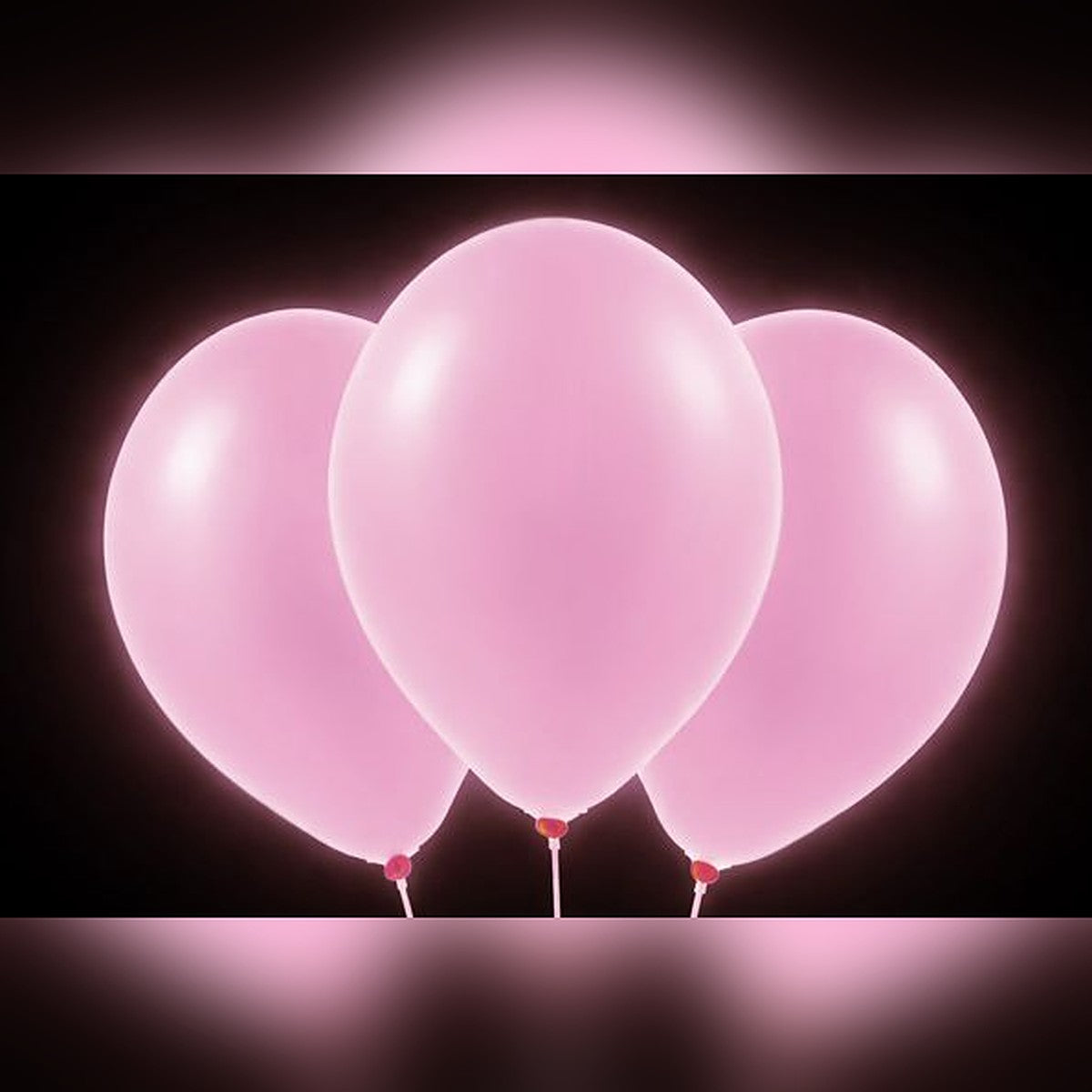 Ballons pink Neon – Glow-Effekt - 33 cm
