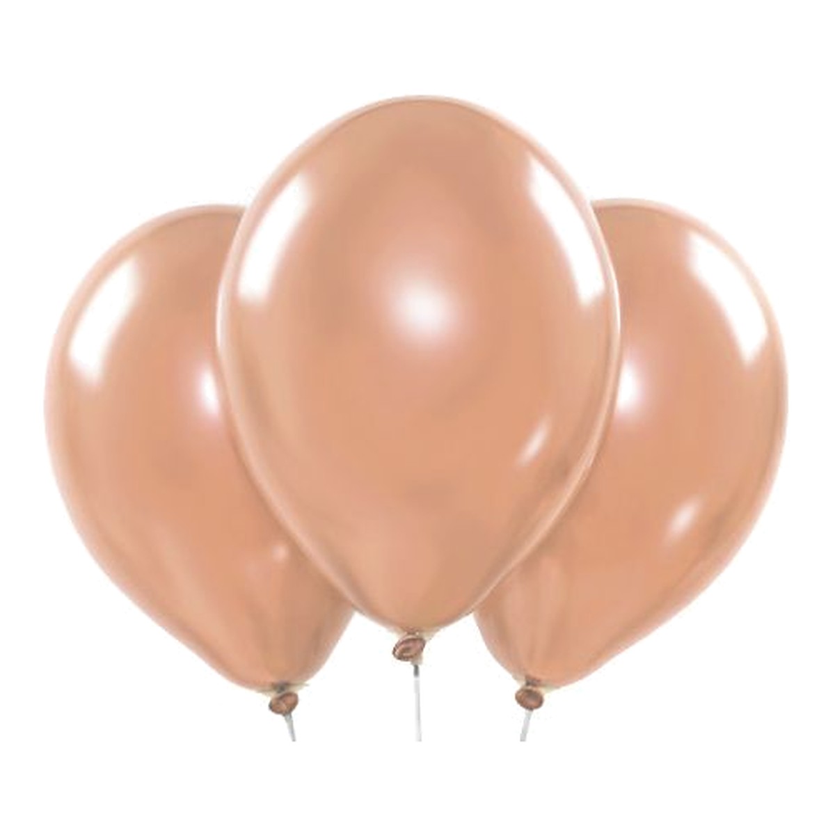 Ballons rosegold Chrome – Chrom-Glanz - 33 cm