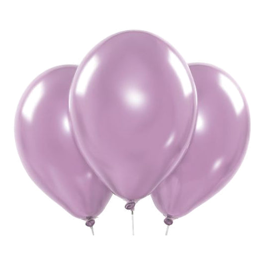 Ballons violett Chrome – Chrom-Glanz - 33 cm