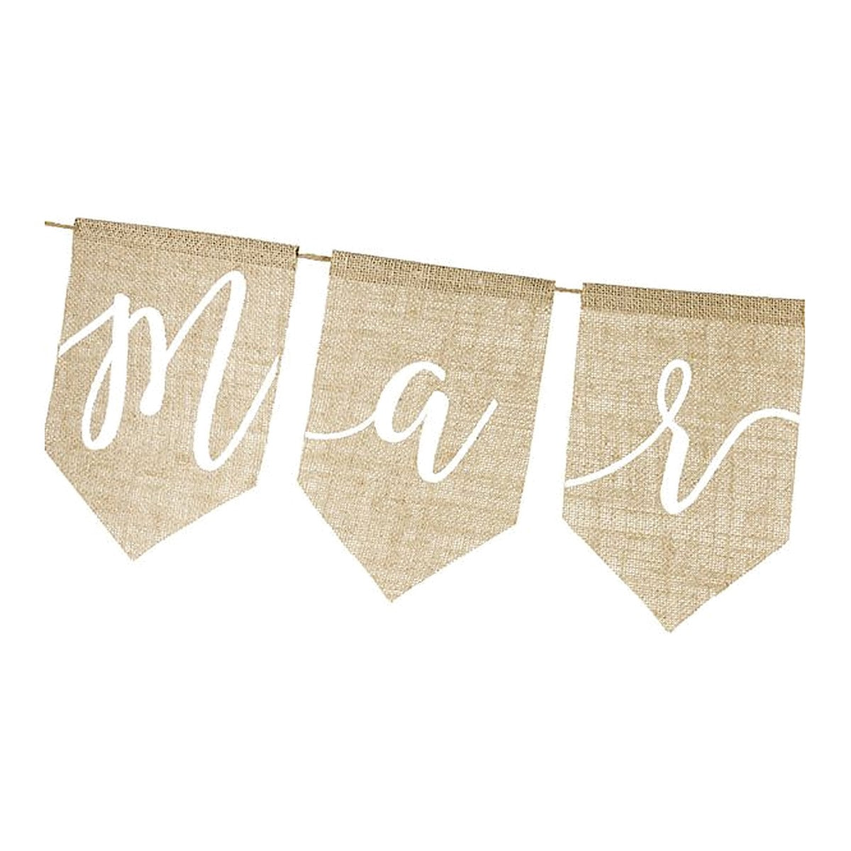 Banner Just Married Jute – Ansicht 2