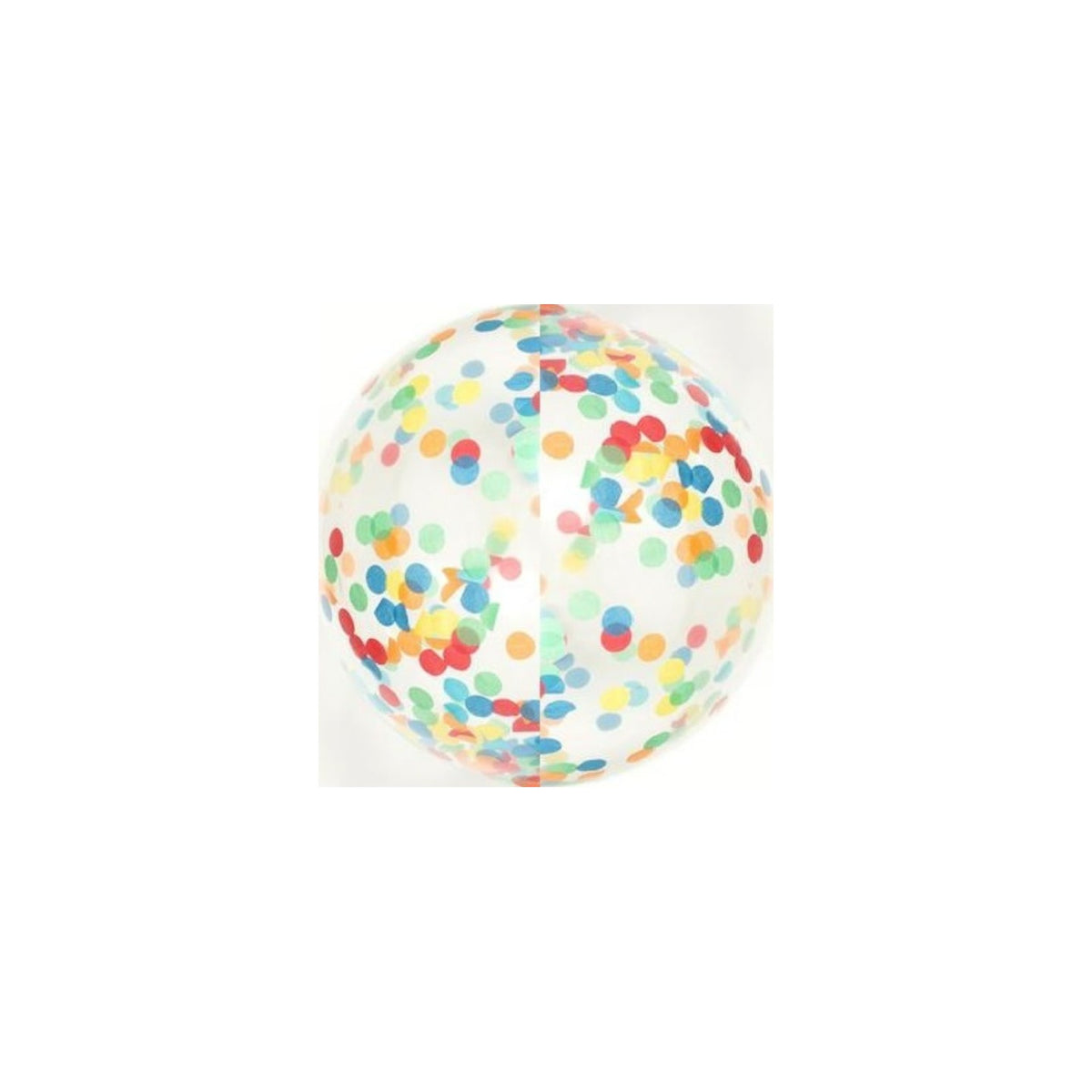 Bubble-Ballon mit buntem Konfetti 60 cm