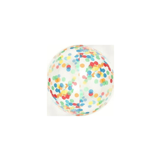 Bubble-Ballon mit buntem Konfetti 60 cm