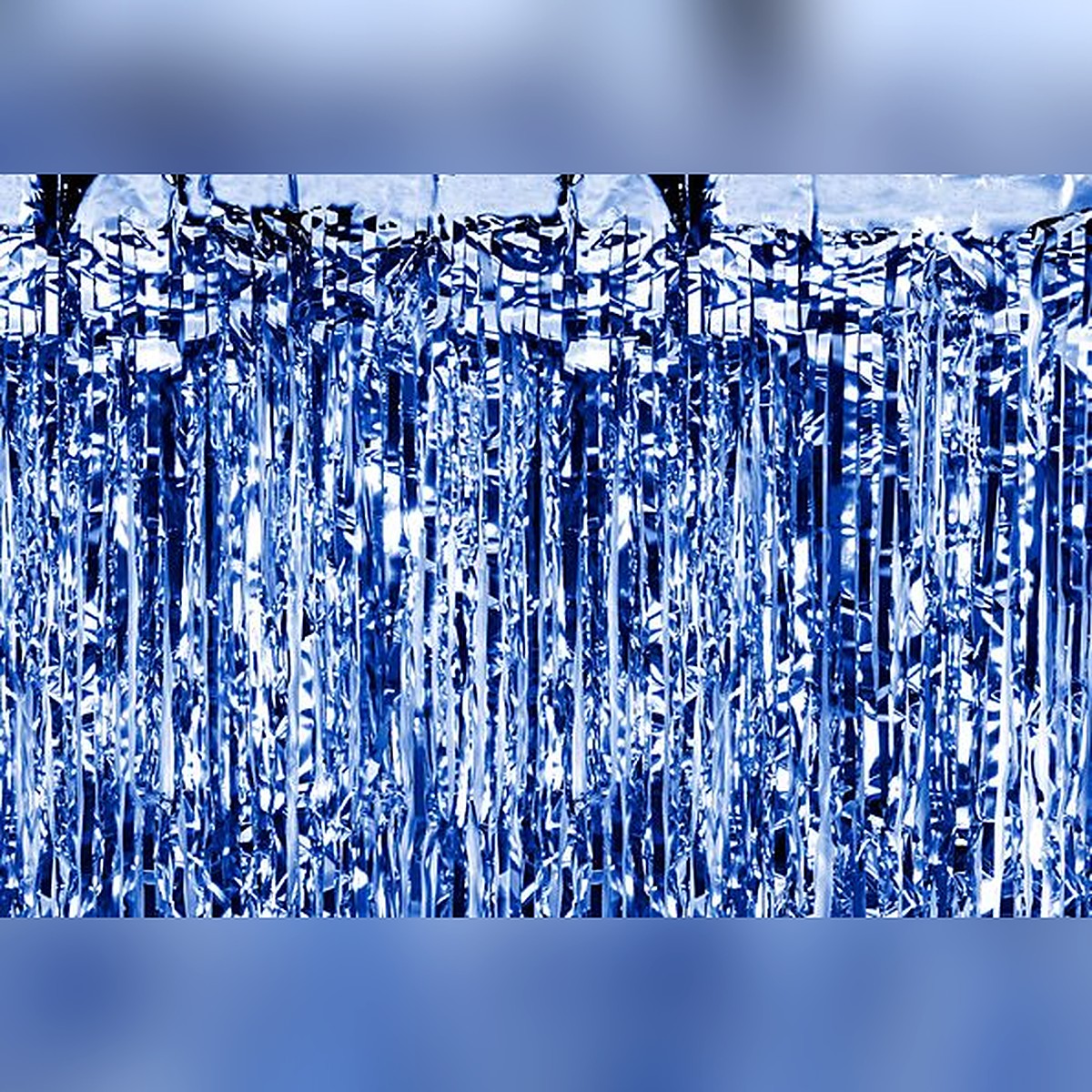 Deko-Vorhang dunkelblau – 90 x 250 cm - Lametta