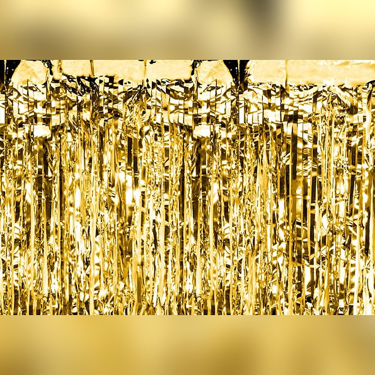 Deko-Vorhang gold – 90 x 250 cm - Lametta