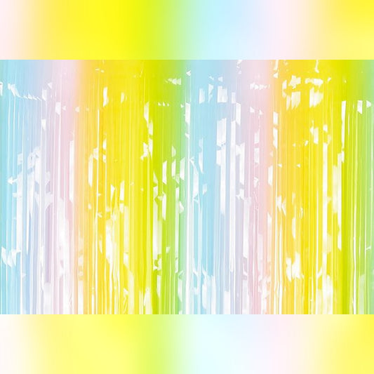 Deko-Vorhang regenbogen – 90 x 250 cm - Lametta