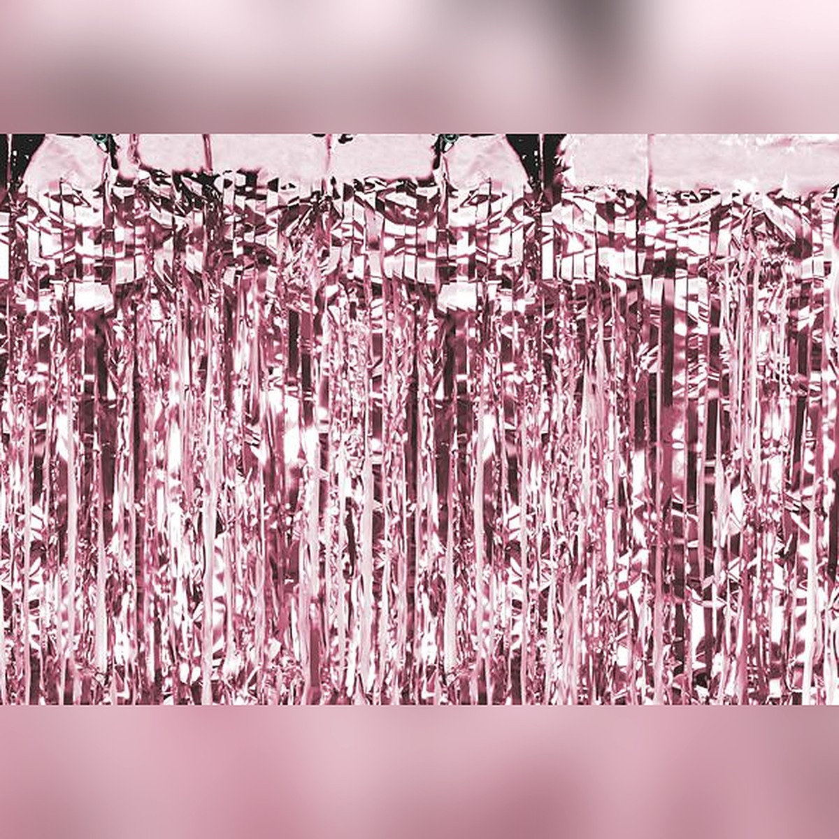 Deko-Vorhang rosegold – 90 x 250 cm - Lametta