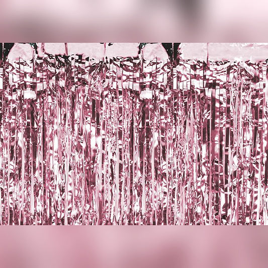 Deko-Vorhang rosegold – 90 x 250 cm - Lametta