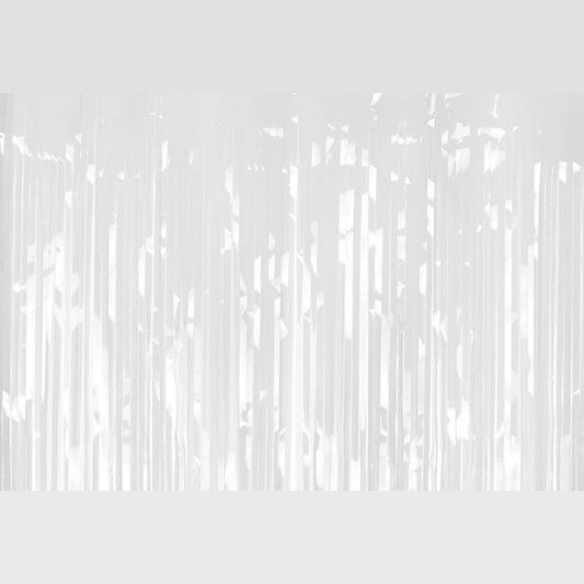 Deko-Vorhang weiss – 100 x 200 cm - Lametta