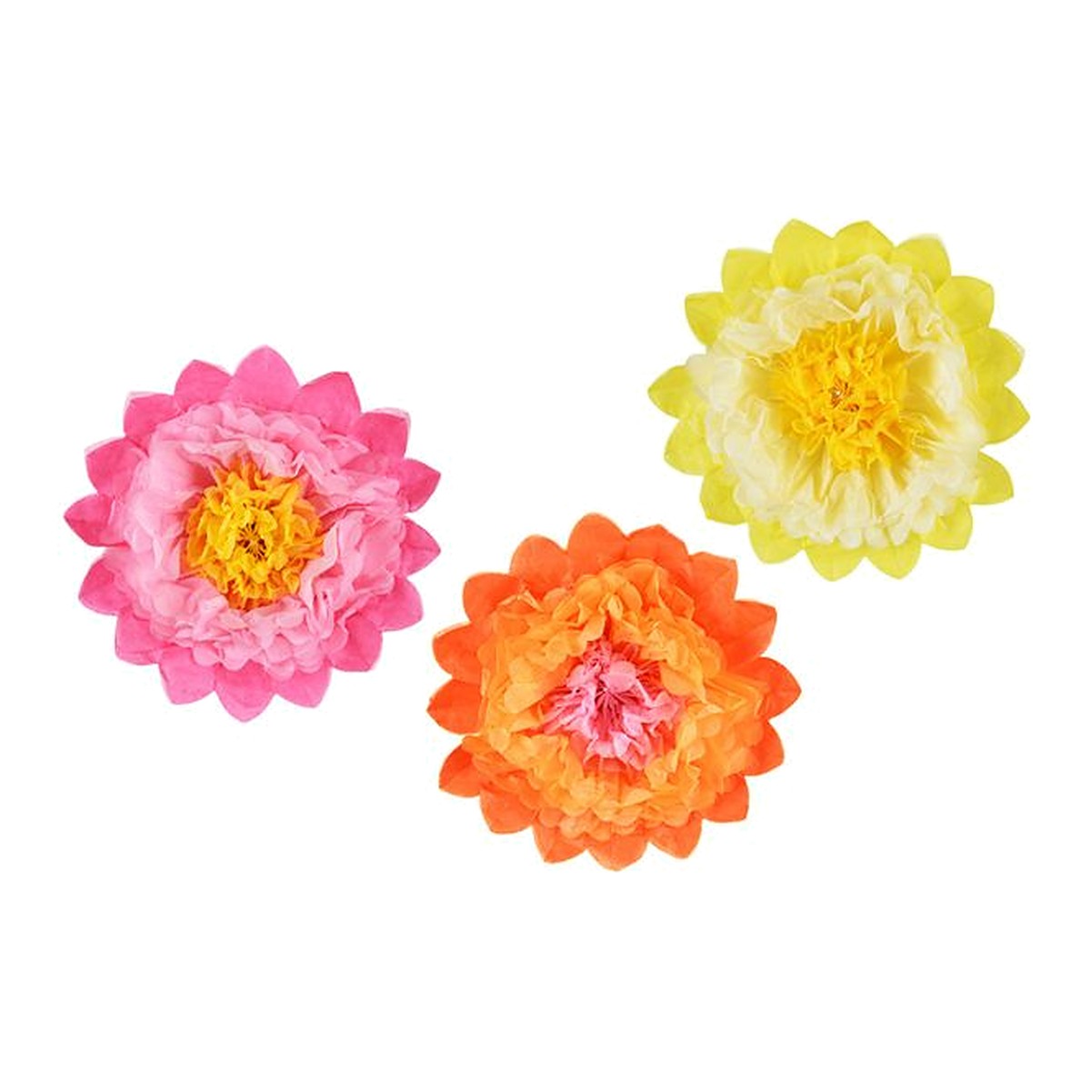 Dekoblumen Seidenpapier – 3 Stk. - 35 cm