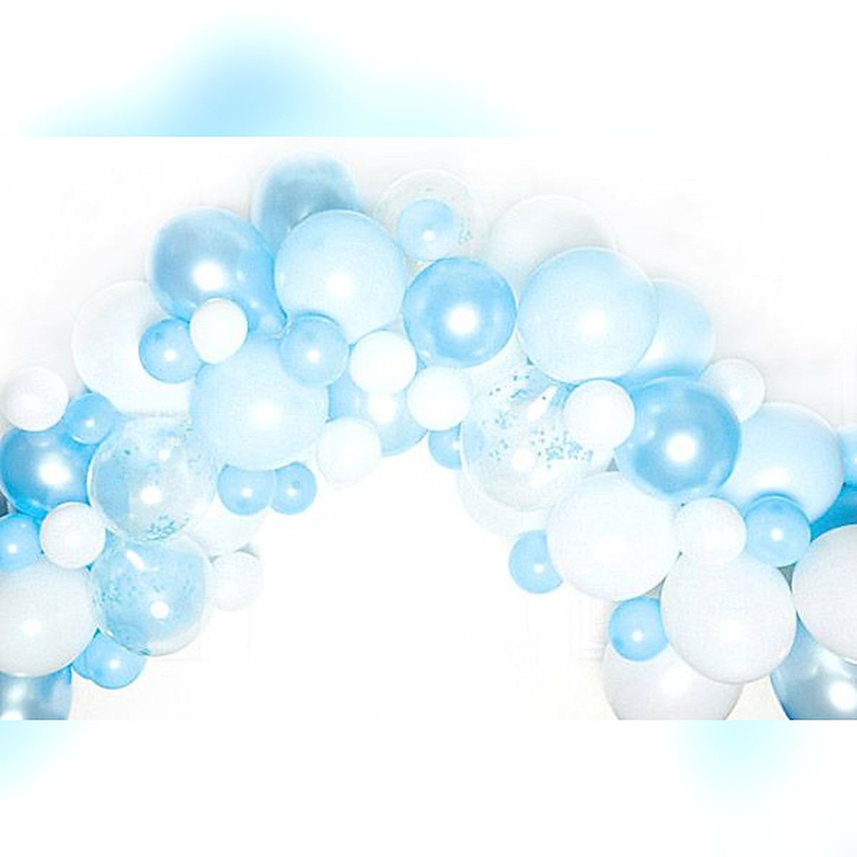DIY Ballon-Girlande blau – 70 Ballons in verschiedenen Grössen; inkl. Ballon-Girlande Band