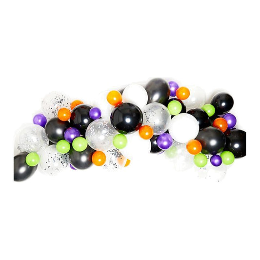DIY Ballon-Girlande Halloween – 70 Ballons in verschiedenen Grössen; inkl. Ballon-Girlande Band
