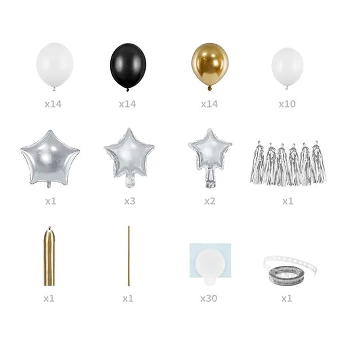 DIY Ballon-Girlande Sterne – Ansicht 2