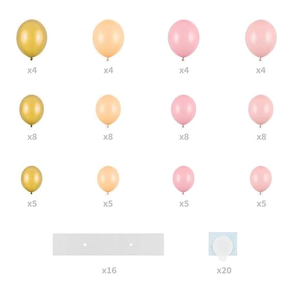 DIY Ballon-Herz rosa – Ansicht 2