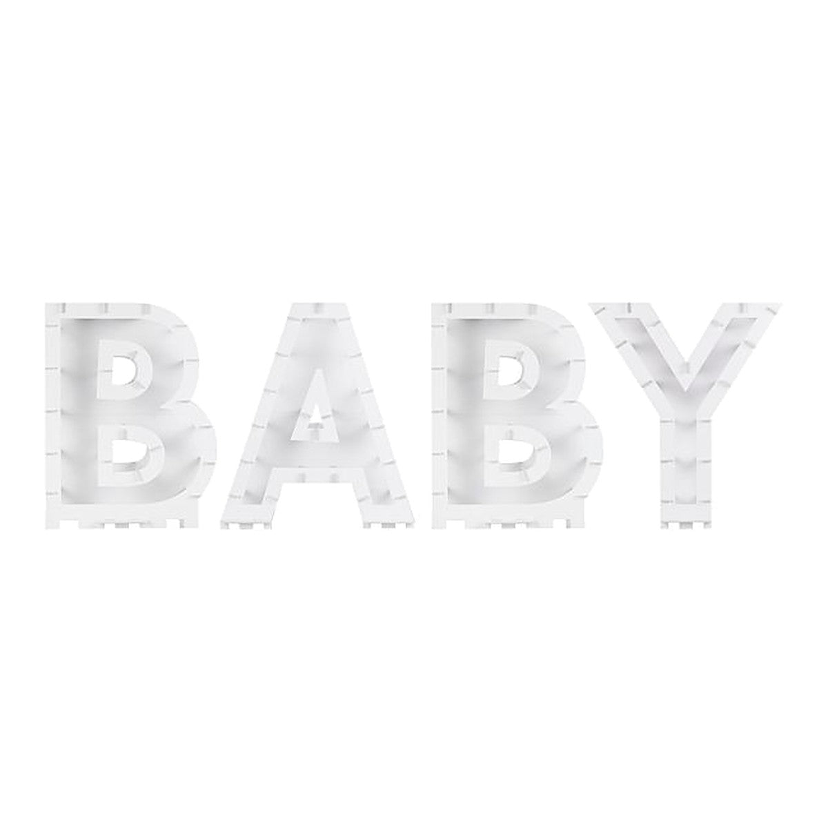 DIY Ballon-Rahmen BABY – 45 cm - ohne Ballons