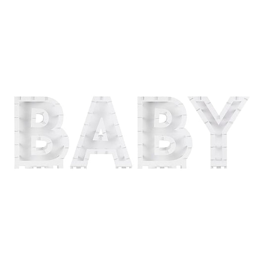 DIY Ballon-Rahmen BABY – 45 cm - ohne Ballons