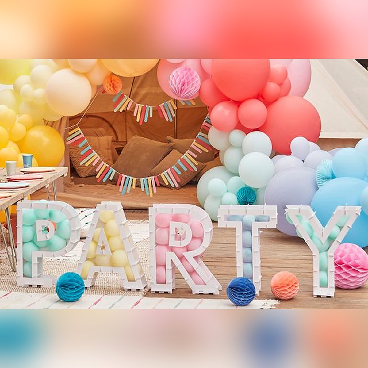 DIY Ballon-Rahmen PARTY – Ansicht 2