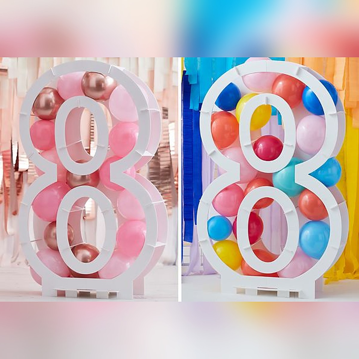 DIY Ballon-Rahmen Zahl 8 – Ansicht 2