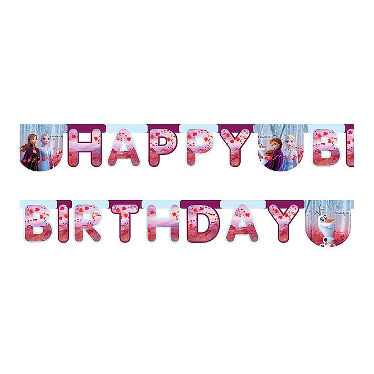 Eiskönigin Banner Happy Birthday – Länge: 2 Meter