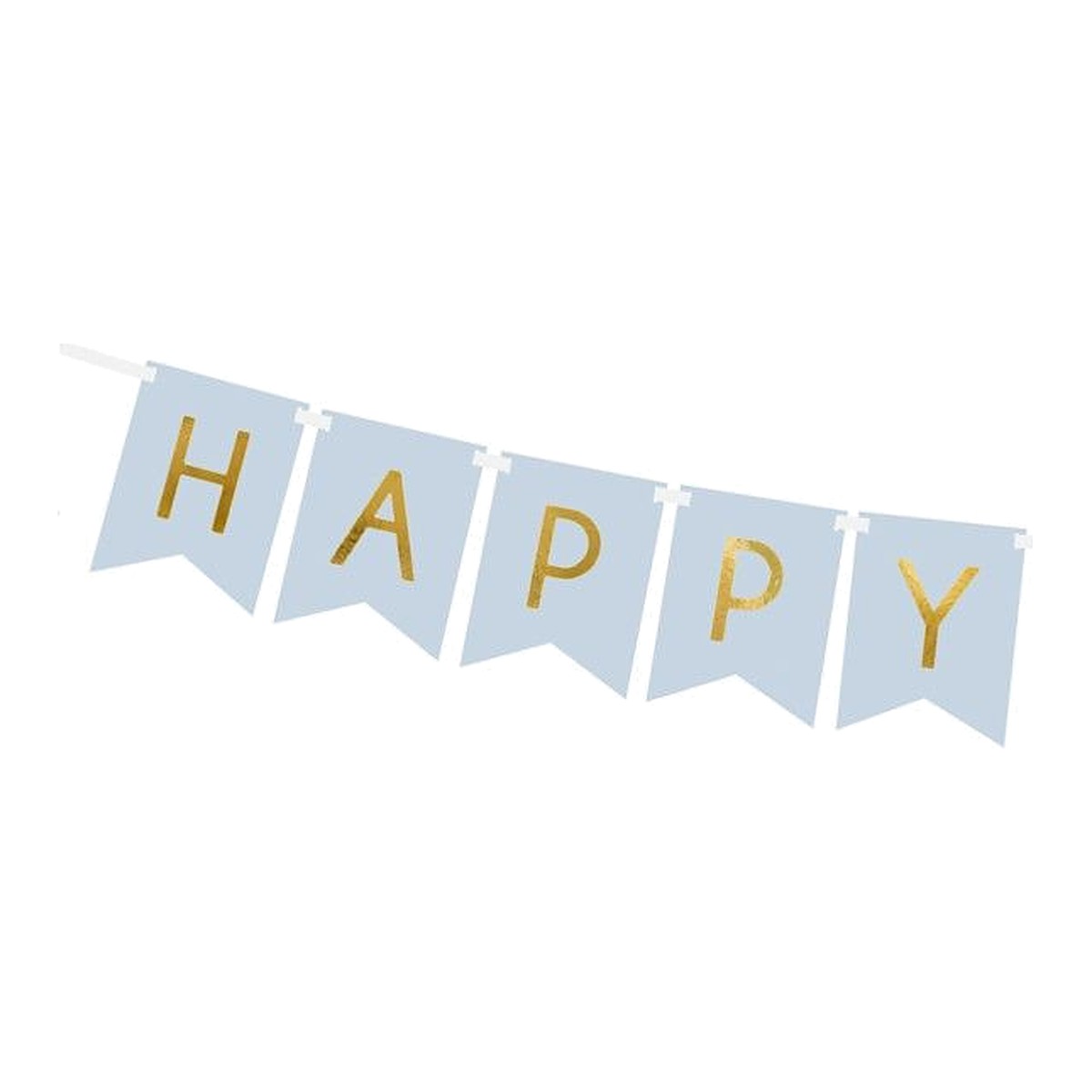 Fähnchenbanner Happy Birthday hellblau – Ansicht 2