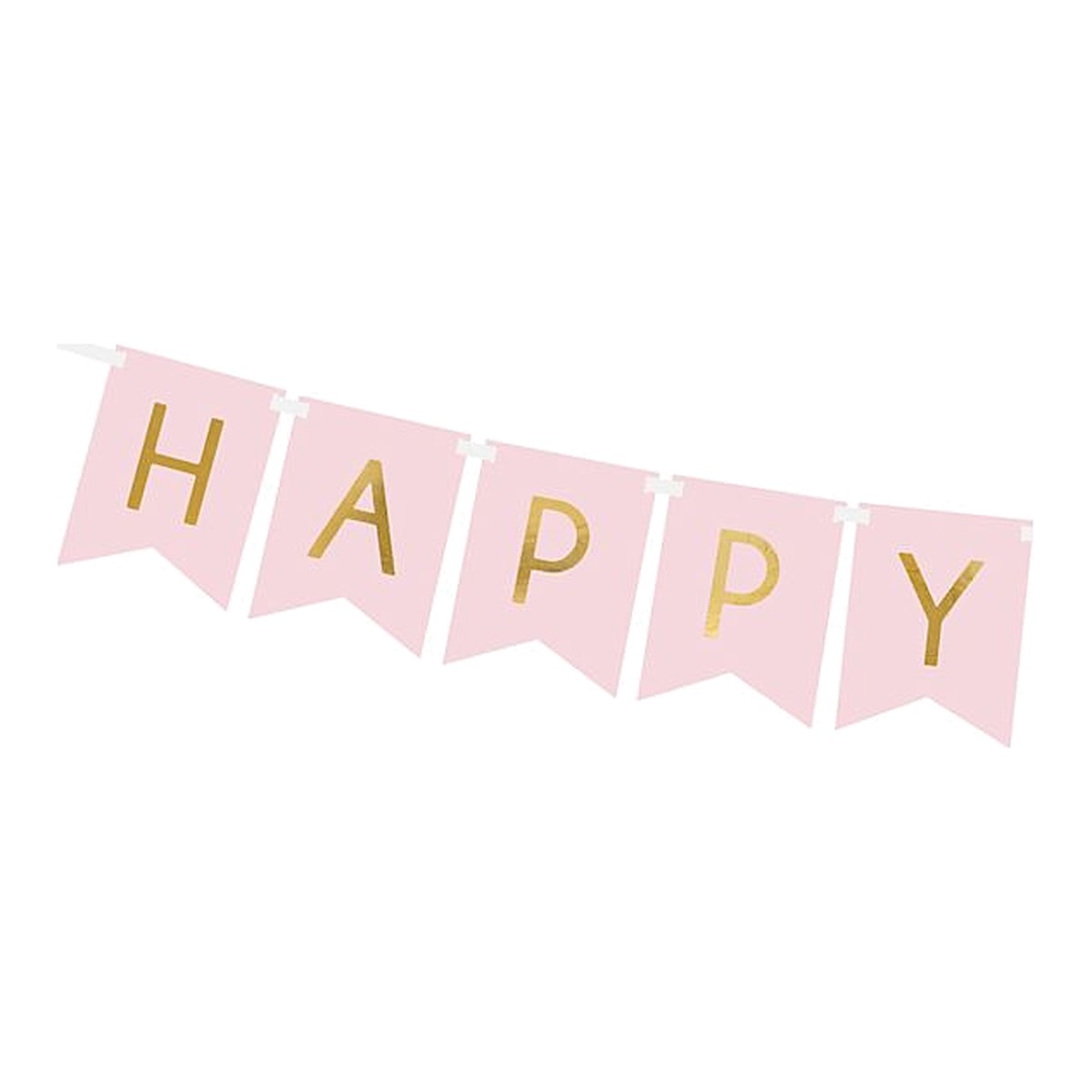 Fähnchenbanner Happy Birthday rosa – Ansicht 2