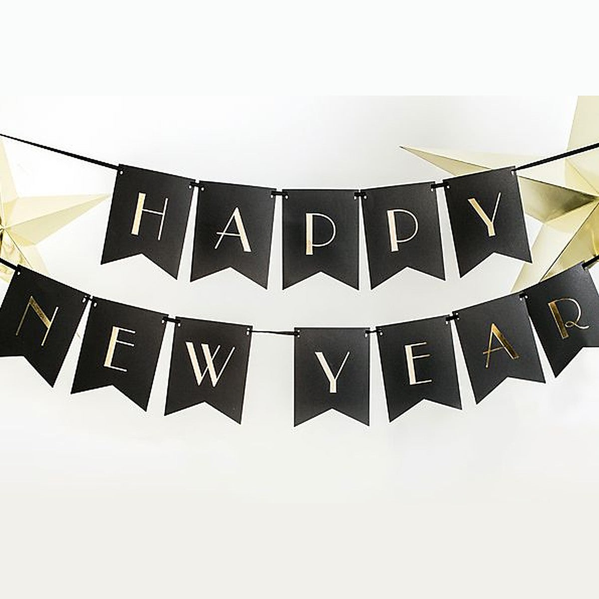 Fähnchenbanner Happy New Year – Ansicht 2