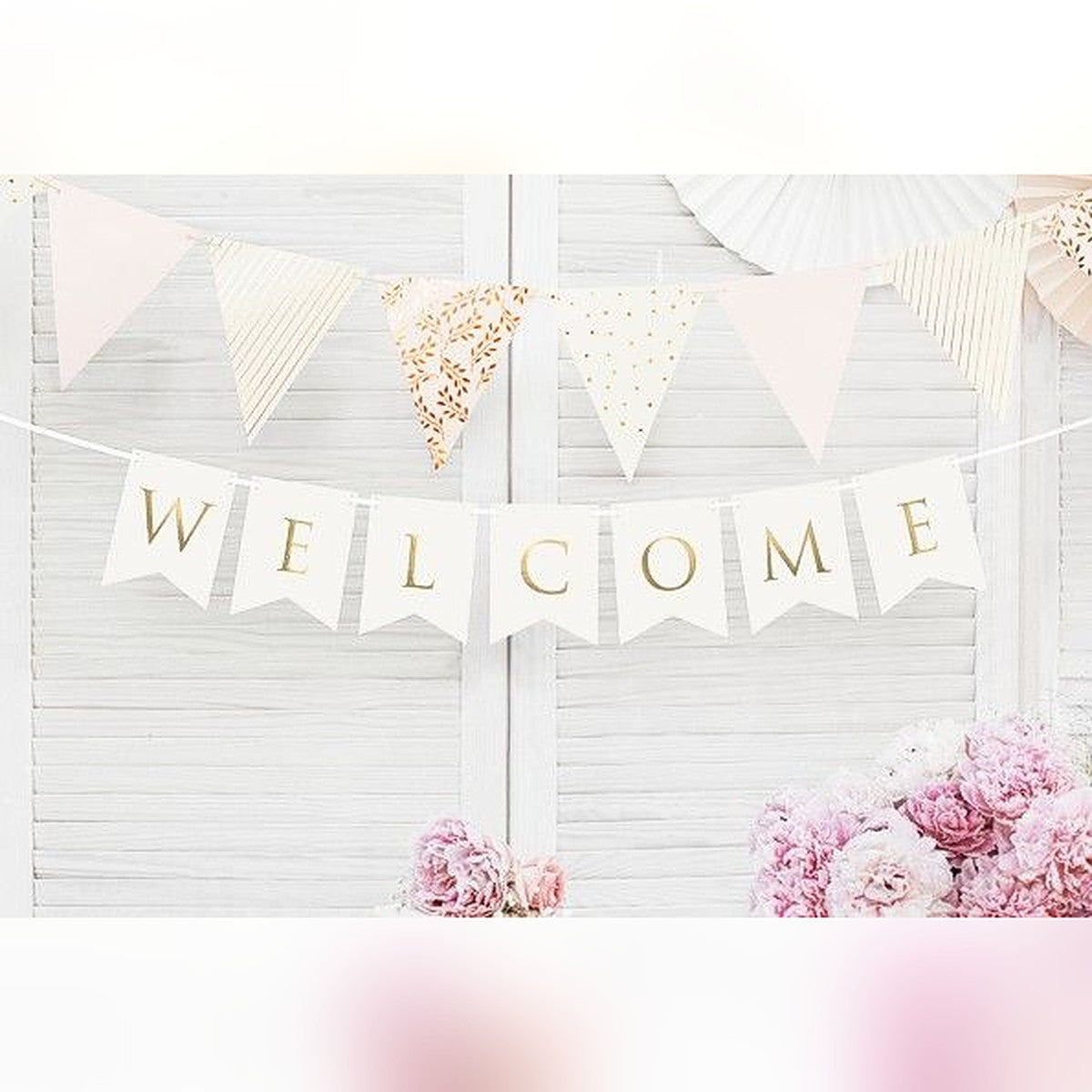 Fähnchenbanner Welcome – Ansicht 3