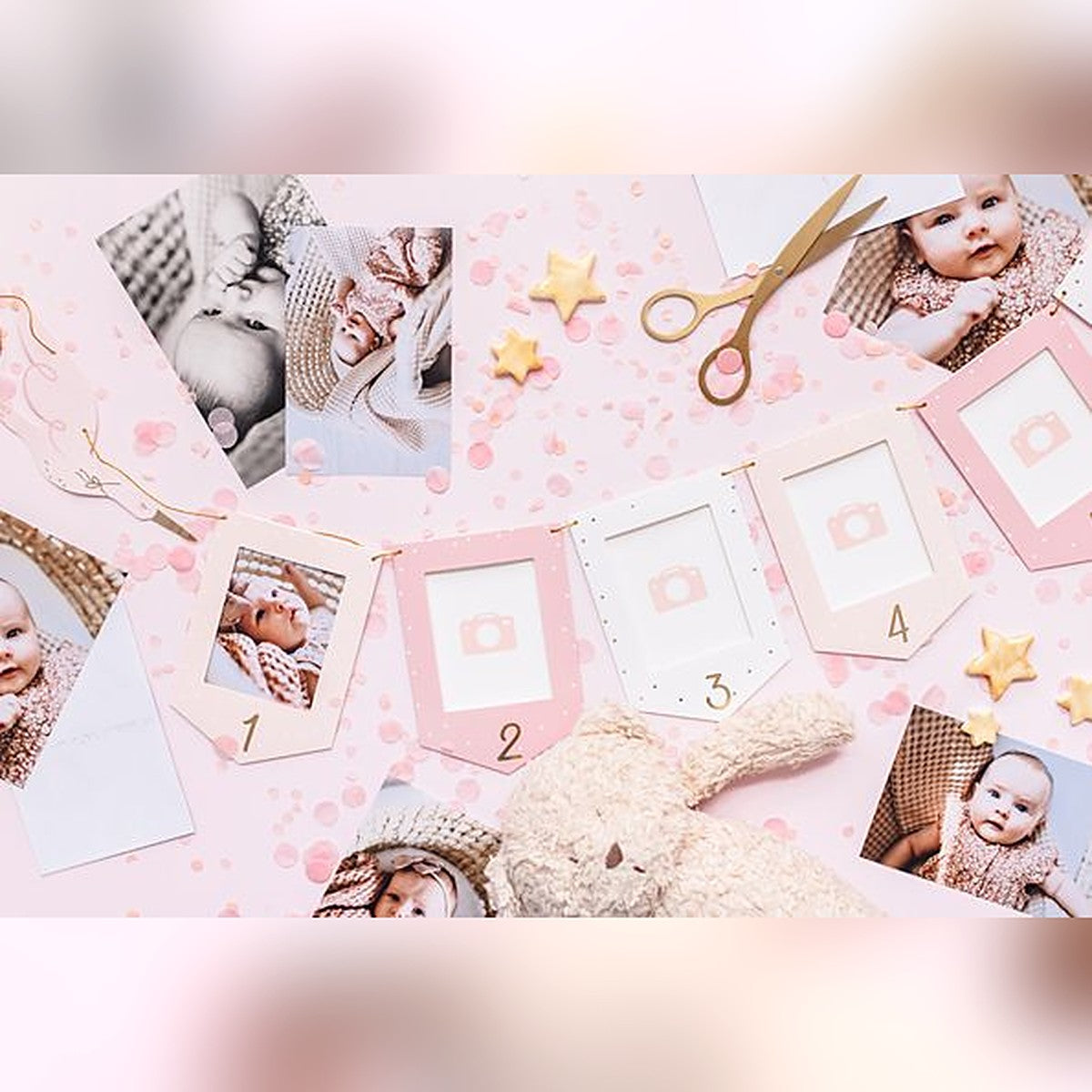Fotogirlande Storch rosa – Ansicht 3