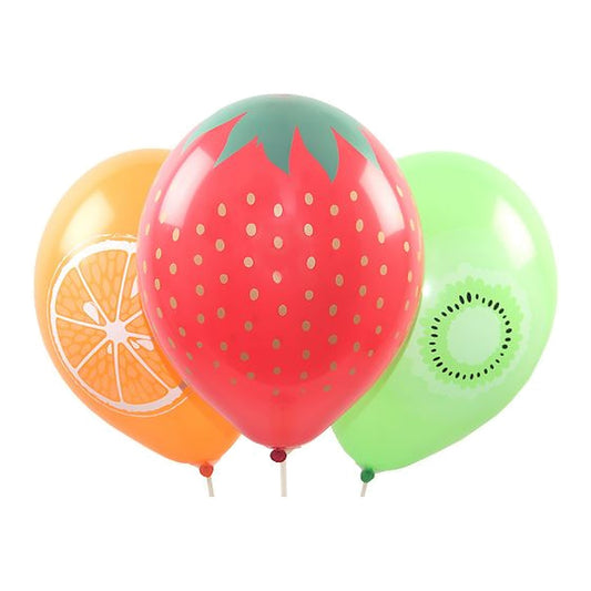 Früchte Ballons – Ballons: gemischt - Druck: mehrfarbig - 33 cm