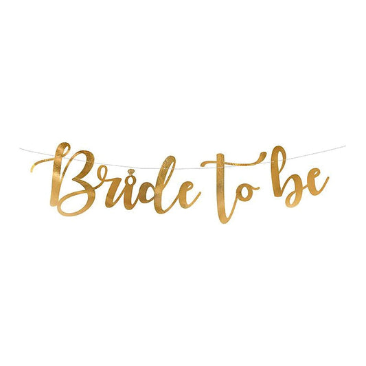 Girlande Bride to be – 1 Stk. - 19 x 80 cm