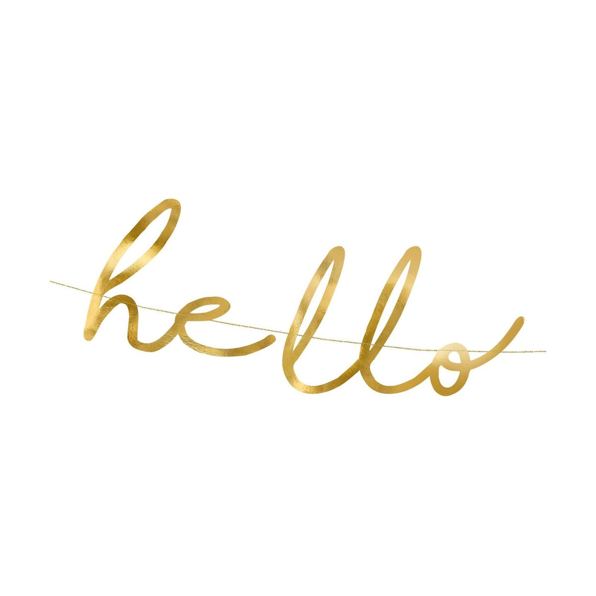 Girlande «hello baby» gold