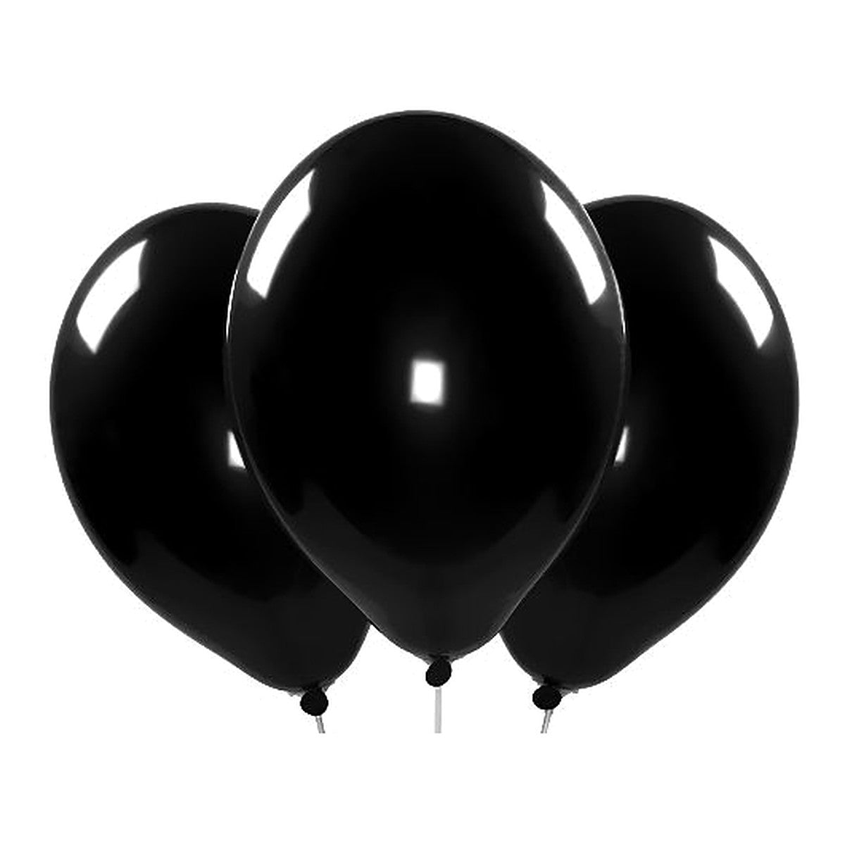 Grosse Ballons schwarz – Pastell - 40 cm