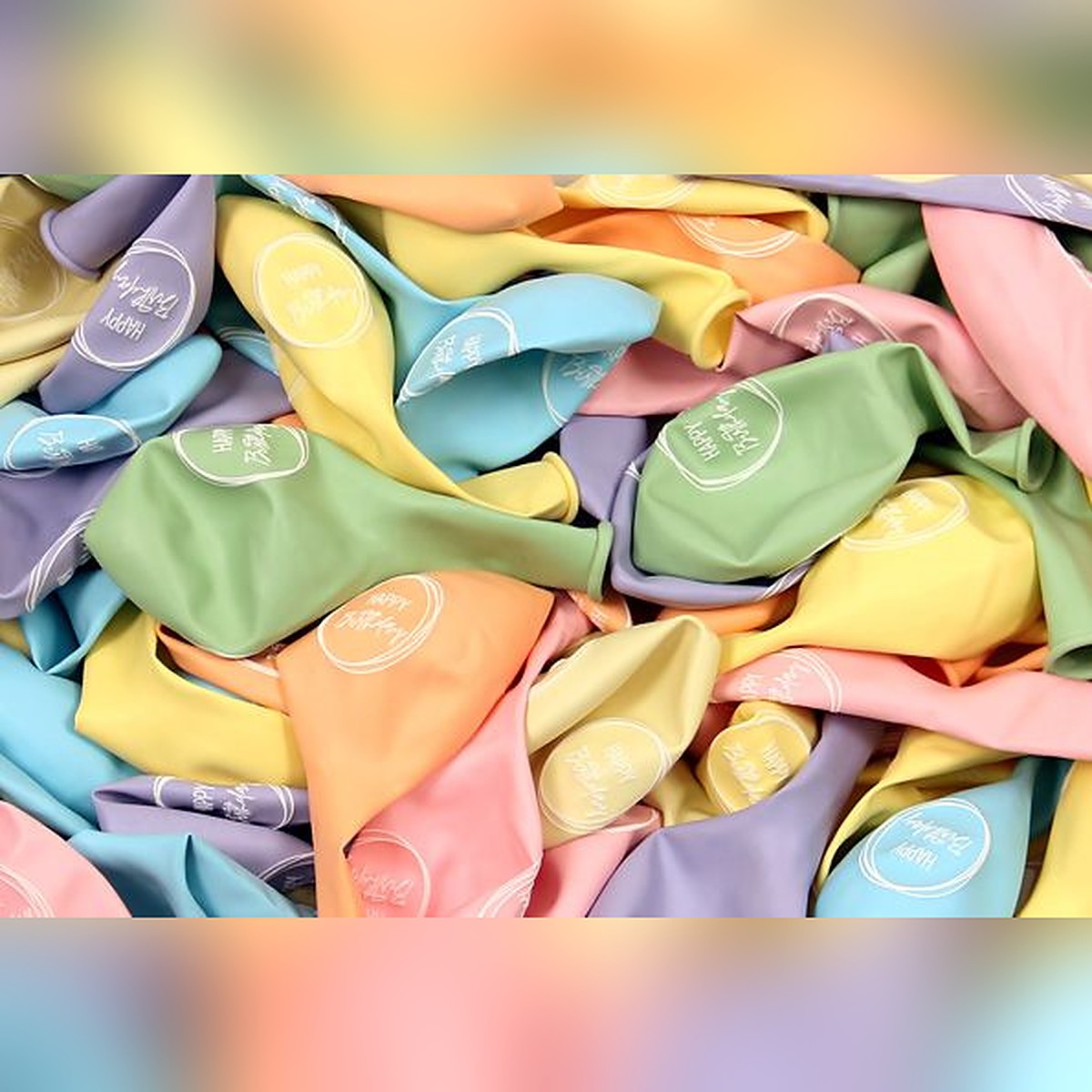 Happy Birthday Ballons Boho assortiert soft – Ansicht 2