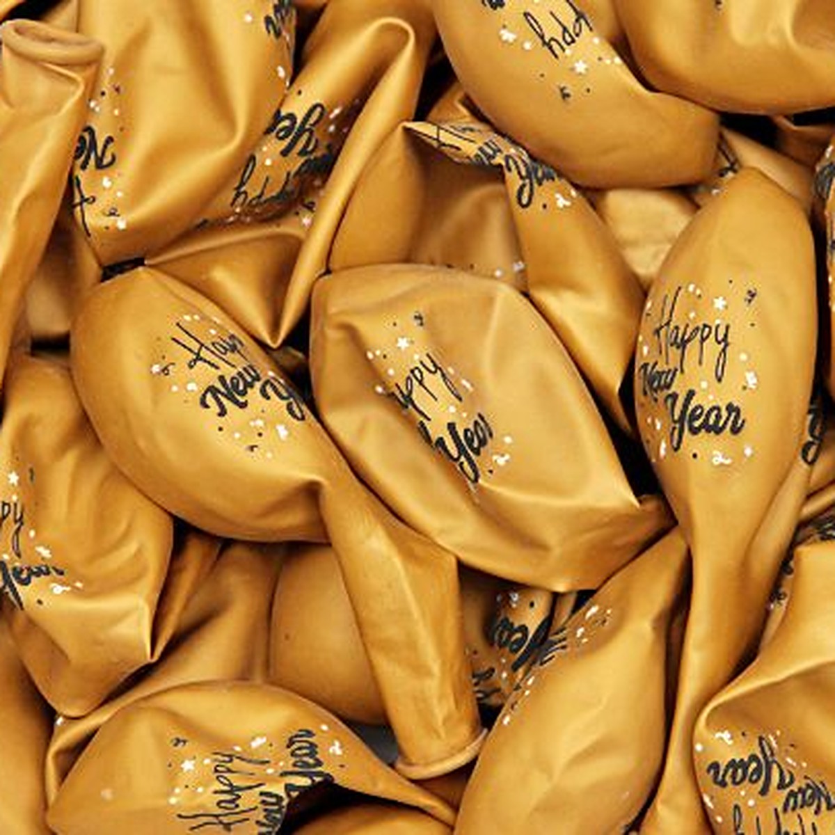 Happy New Year Ballons gold – Ansicht 2