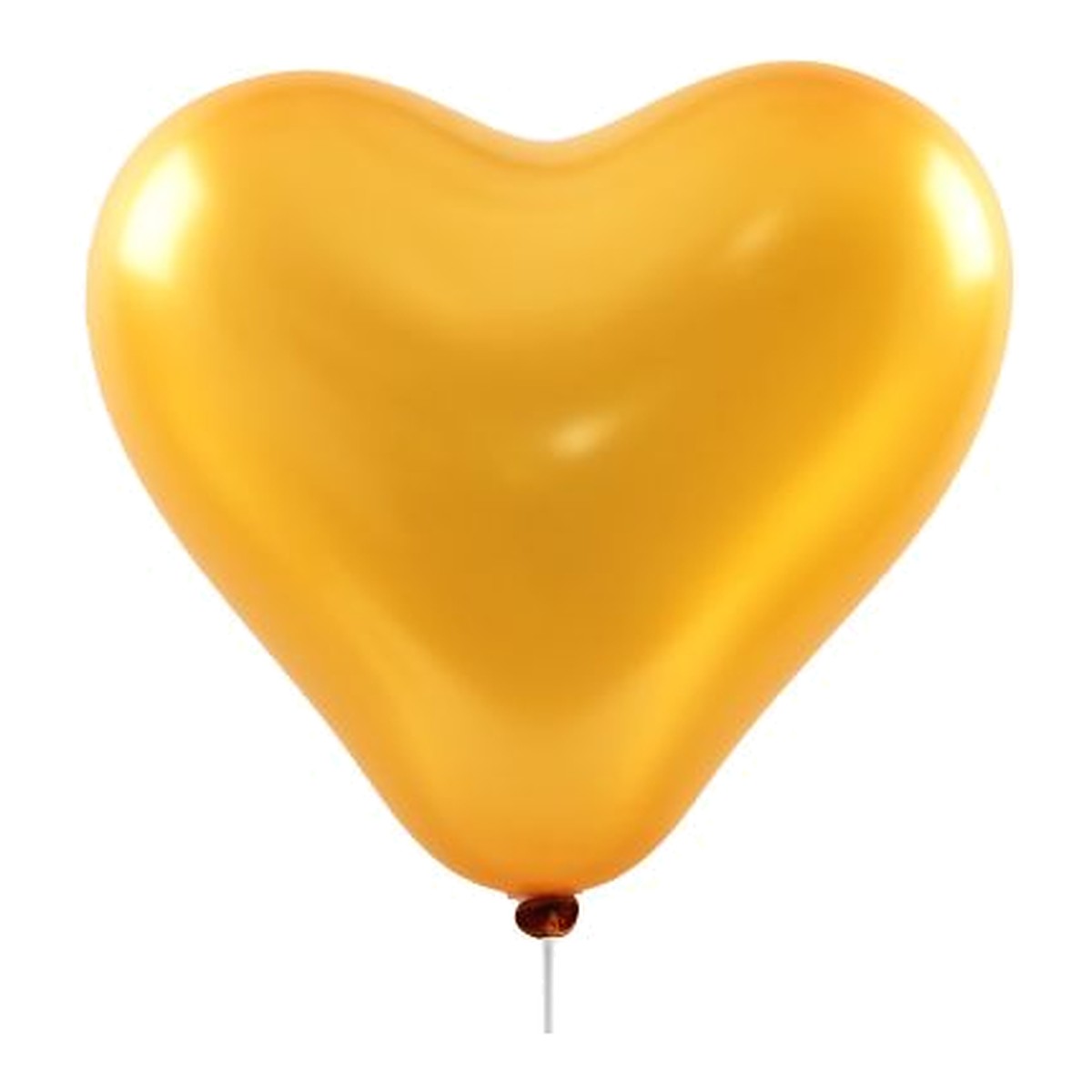 Herzballons Maxi gold metallic – Herzform - 45 cm