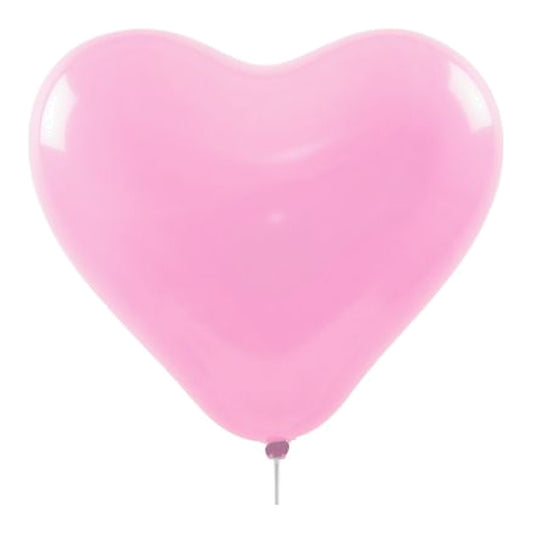 Herzballons Maxi rosa – Herzform - 45 cm