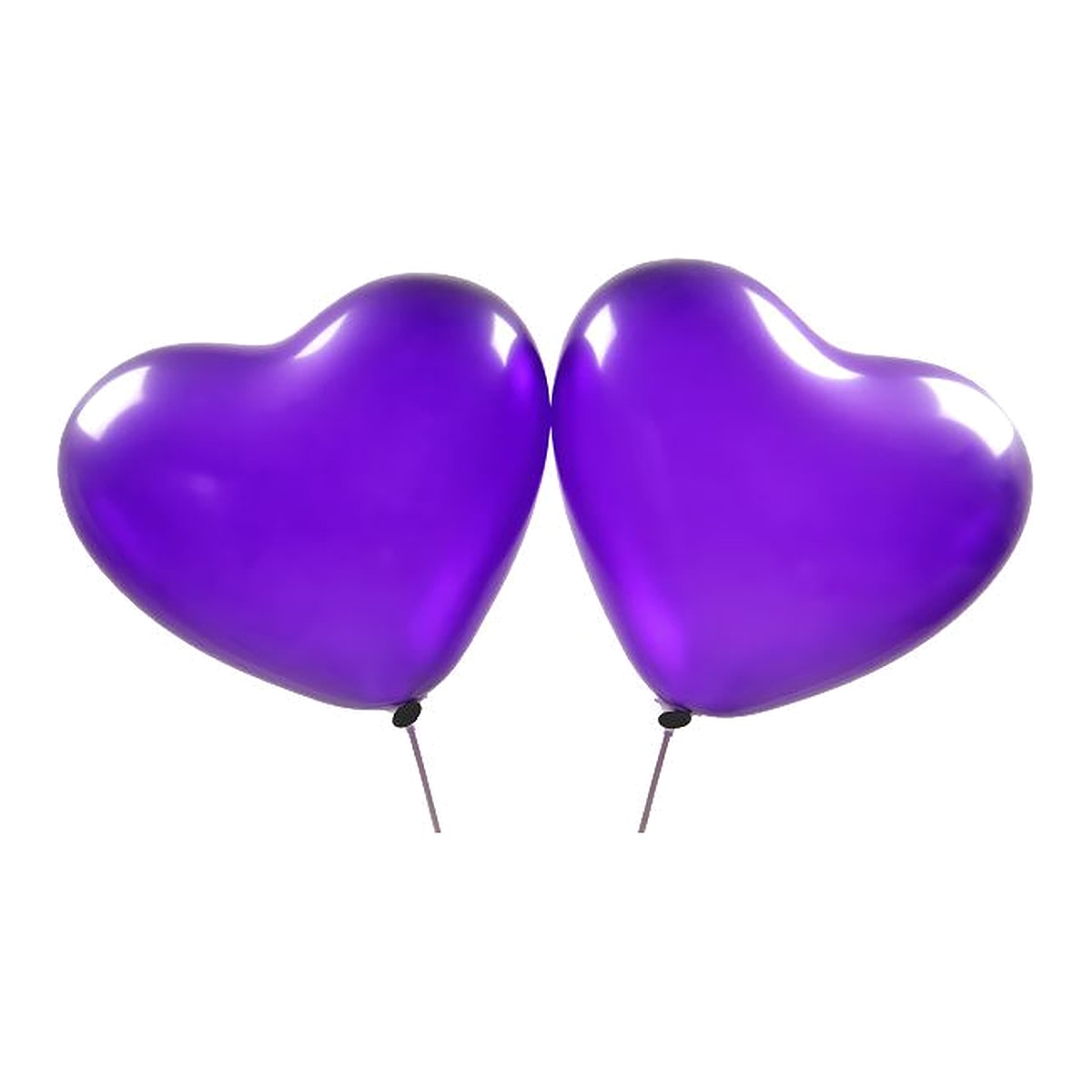 Herzballons violett – Herzform - 40 cm