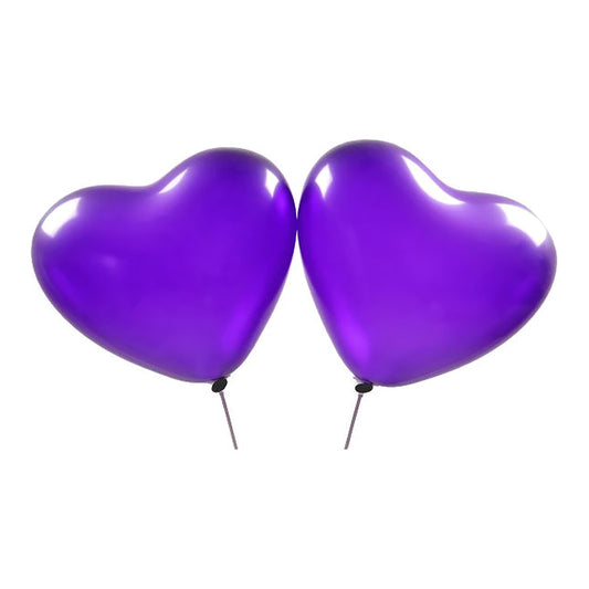 Herzballons violett – Herzform - 40 cm