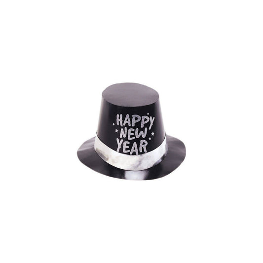 Partyhut «Happy New Year» schwarz