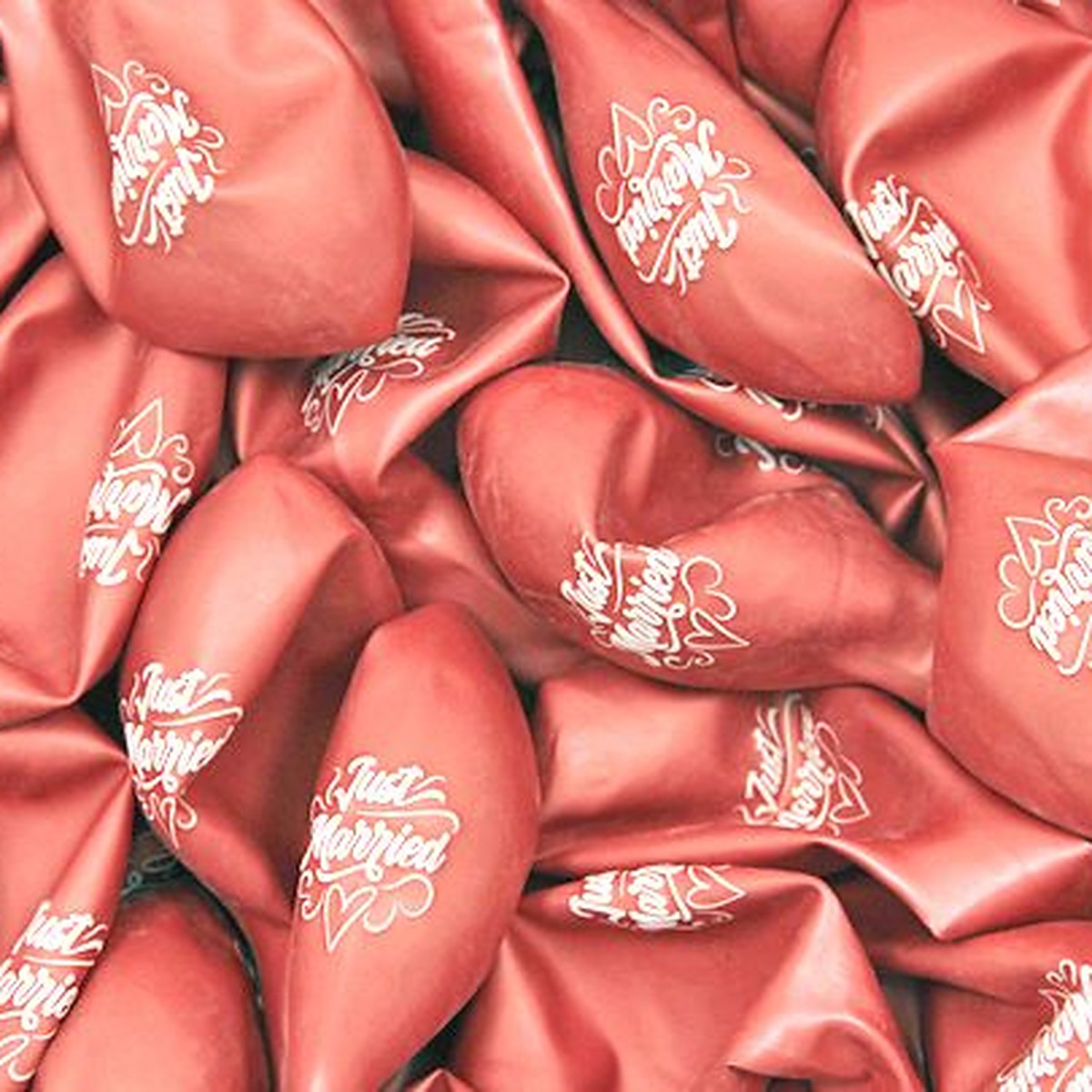 Just Married Ballons rosegold – Ansicht 2