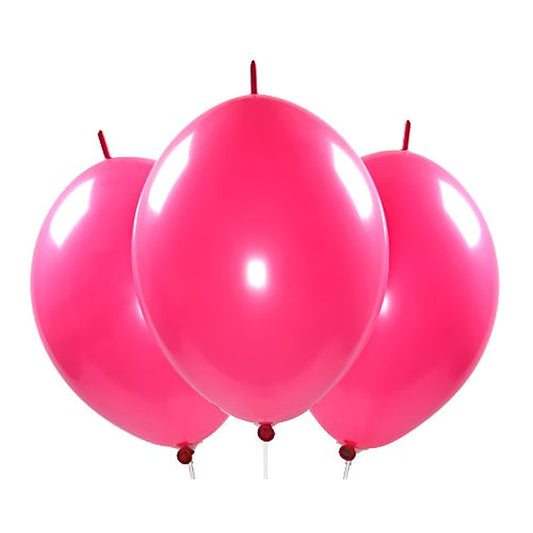 Kettenballons pink – Link-Ballons - 30 cm