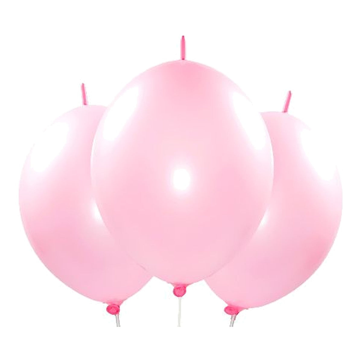 Kettenballons rosa – Link-Ballons - 30 cm