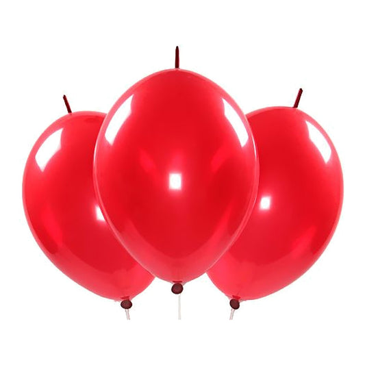Kettenballons rot – Link-Ballons - 30 cm