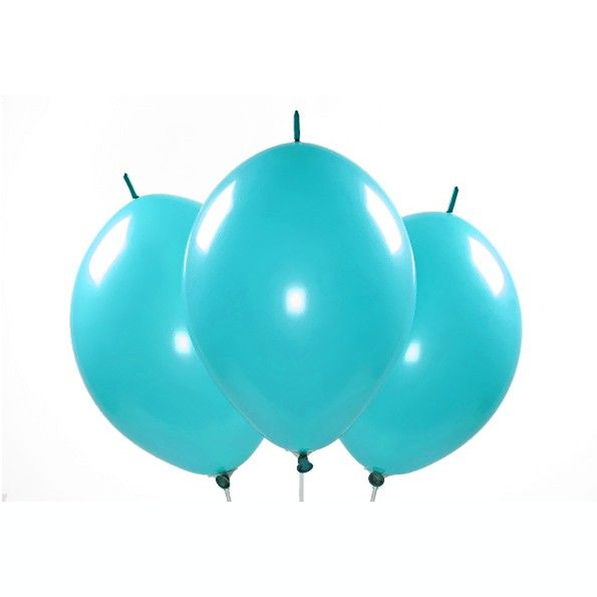 Kettenballons türkis – Link-Ballons - 30 cm