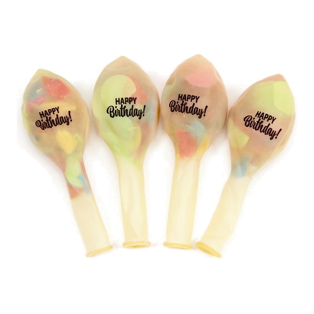 Konfettiballons Happy Birthday assortiert – Ansicht 2