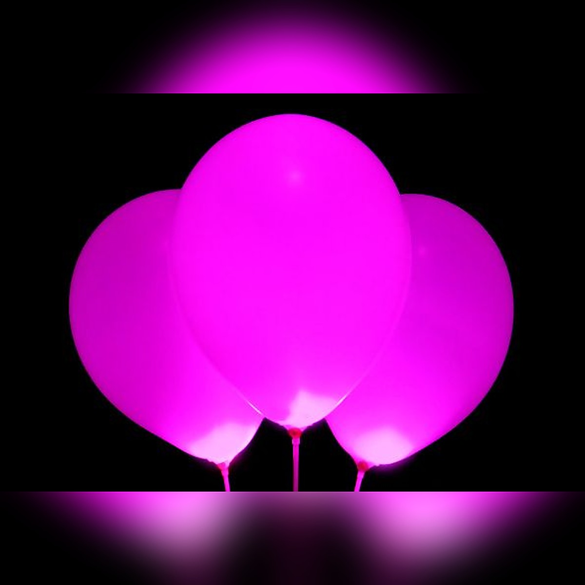 LED-Ballons pink – leuchtende Rundballons