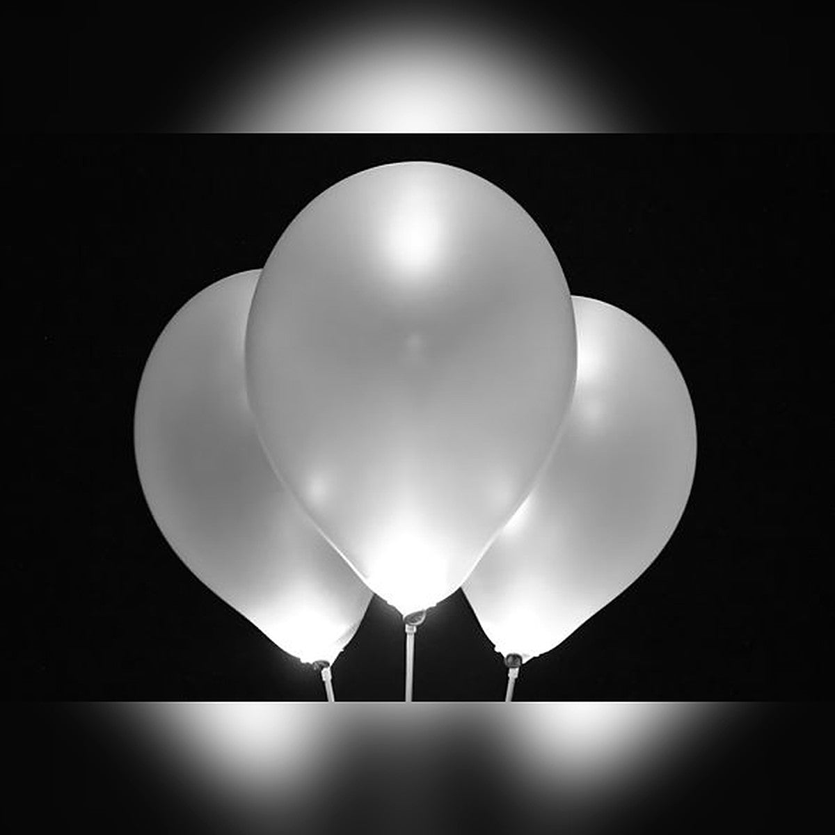 LED-Ballons silber – leuchtende Rundballons