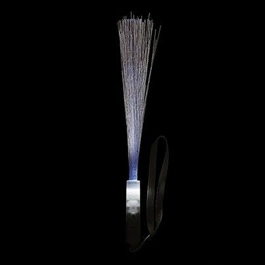 LED-Glasfaser Leuchtstab weiss – 26 cm - 3 Beleuchtungsmodi